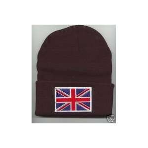  BRITISH UK Flag Beanie HAT SKI CAP Black NEW: Home 