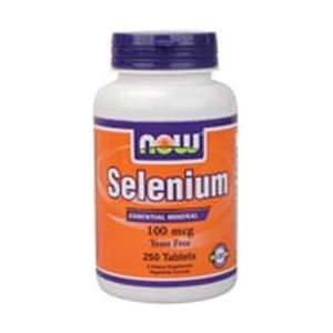  Selenium Yeast Free 250 Tabs 100 mcg   NOW Foods Health 