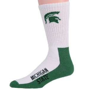   State Spartans Youth Tri Color Team Logo Tall Socks: Sports & Outdoors