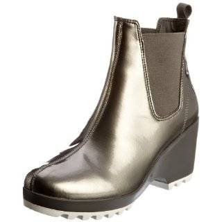    Sperrry   Womens Sienna Shiny Black Croc Ankle Rain Boots: Shoes