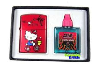 New Hello Kitty Metal Cigar Cigarette Lighter Red Gift  