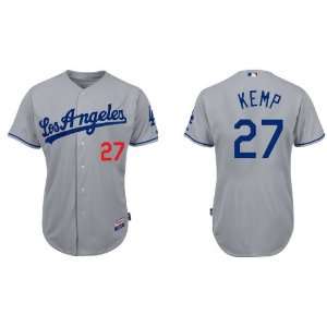  Matt Kemp Jerseys Los Angeles Dodgers 27 Grey Authentic 