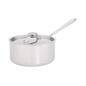  All Clad Stainless Steel 3 Qt. Sauce Pan With Lid: Kitchen 
