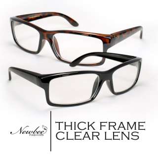 Thick Frame Clear Lens Glasses Quality Structure Square Frame Modern 