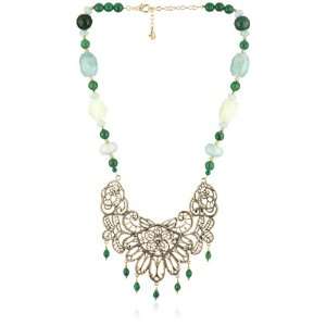  Bronzed by Barse Lace Statement Necklace Jewelry