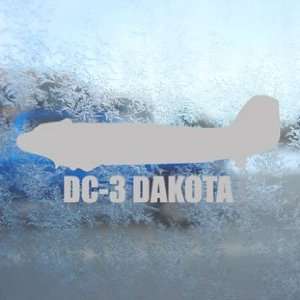  DC 3 DAKOTA Gray Decal Military Soldier Window Gray 