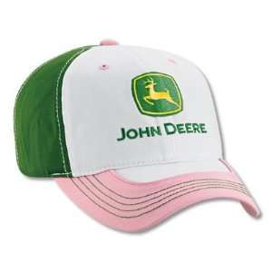  John Deere Ladies Colorblock Mesh Back Hat: Home & Kitchen