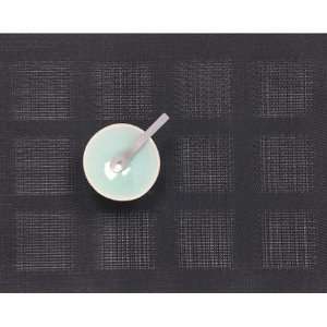  Chilewich Pocketweave Squares Rectangle Placemat Midnight 