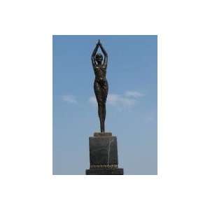   Deco Dancer D.h Chiparus Bronze Sculpture Stature