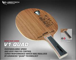   V1 Quad Novus Tour Carbon OFF+ Table Tennis Ping Pong Racket  