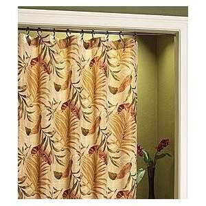 Croscill Everglades Tropical Fabric Shower Curtain Palms:  