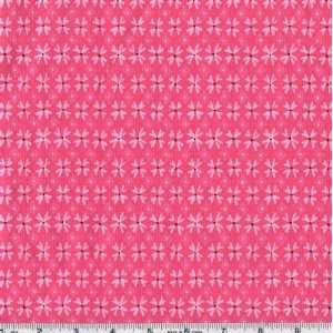  45 Wide Sun Drop Daisy Check Pink Fabric By The Yard 