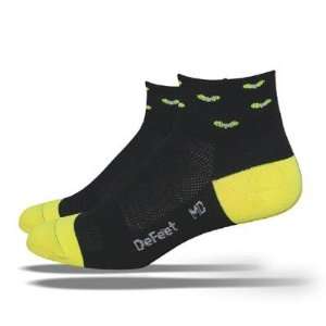  DeFeet AirEator 2.5in Firefly Cycling/Running Socks 