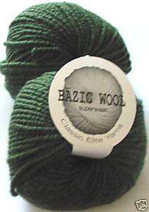 CLASSIC ELITE *BAZIC WOOL*Knitting Yarn DARK GREEN 2918  