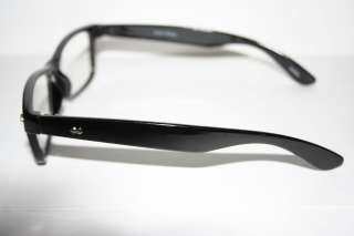 Nerd Clear Lense Glasses Geek small Wayfarer Frame Black Chic Rare New 