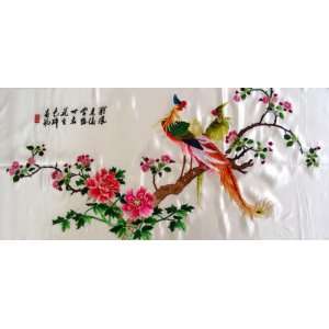  Chinese Silk Embroidery Wall Hanging Phoenix: Everything 