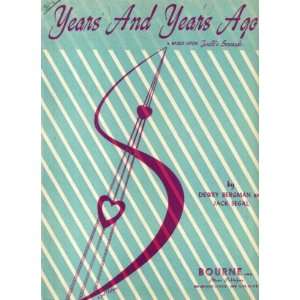  Years and Years Ago Vintage 1946 Sheet Music: Everything 