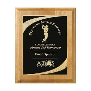 77361P    Alder Wood Plaque with Lasered Plate 
