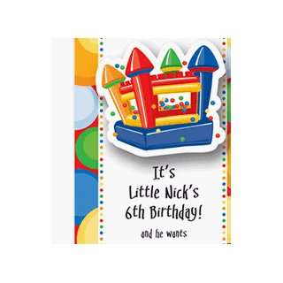     Bouncy Castle Birthday Party Invitation: Health & Personal Care