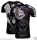   Saints Royalty Black Graphic Designer Tshirt MMA UFC Tattoo Muscle Tee
