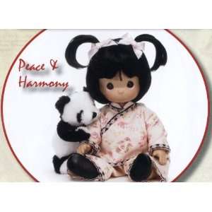    12 inch Precious Moments vinyl asian doll with panda Toys & Games