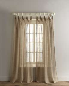 3V2R Indias Heritage, Inc Loosely Woven Sheer Linen Curtains