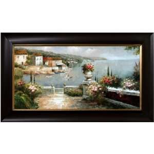   Collection 69999 PW54 Ocean View Framed Oil Painting: Home & Kitchen