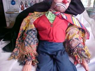 Vintage Emmett Kelly Ventriloquist Puppet Doll  