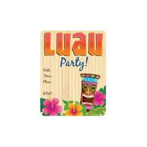  Luau Fun Die Cut Party Invitation 50 Pk with Envelops 