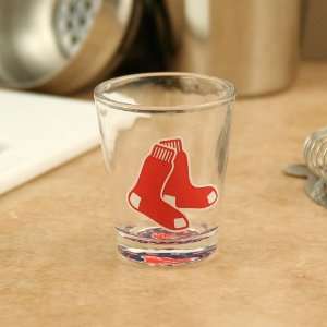  Boston Red Sox 2 oz. Bottoms Up Shot Glass: Sports 