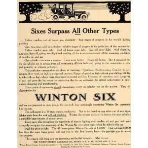  1909 Ad Winton Motor Carriage Company Six Automobile 