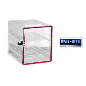 Dynalon 143115 0001 Large Acrylic Desiccator Cabinet with Hygrometer 