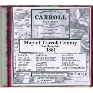  Map of Carroll County, NH, 1861 CDROM 