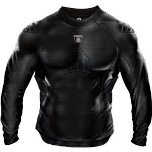 Nfl Shield Nfl Triple Impact Black Long Sleeve Performance T Shirt 