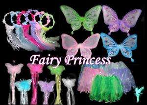 4pc FAIRY TINK Wings Wand Halo Tutu Party Favors 4T 7  