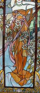 Alphonse Mucha ART, Stained Glass Screen  