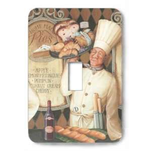 French Chef Decorative Steel Switchplate Cover