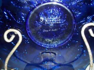   BLUE CARNIVAL HOLLY PLATE LTD ED # 436/1750 QVC Exclusive!  