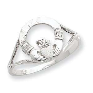  Sterling Silver Claddagh Ring   Size 7: West Coast Jewelry 