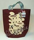 Peanuts Snoopy Lunch Shopping Tote Hand Bag HandBag #R