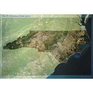  The State of North Carolina From Space Print Toys & Games