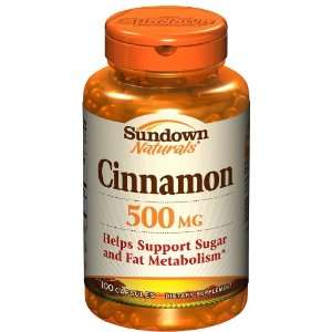  Sundown Cinnamon 500 mg Caps