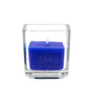 Blue Square Glass Votive Candles (96pcs/Case) Bulk:  Home 