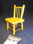   Miniature Dollhouse Rustic Straight Back Chair 4.75 x 2.75x2.75  