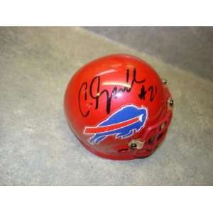  CJ Spiller Autographed Buffalo Bills micro mini helmet w 
