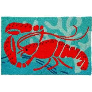  Coastal Red Lobster in Blue Coral Jellybean Accent Area 