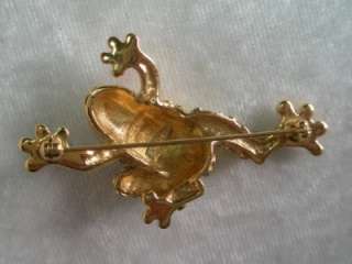 Adorable (If You Like Frogs) Monet Swarovski Crystal Frog Pin  