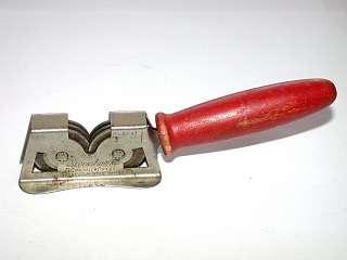 Vintage Wooden Eversharp Red Handle Knife Sharpener  