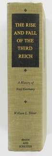 RISE AND FALL OF THE THIRD REICH W L SHIRER 60 HC BOOK  