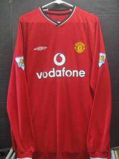 Authentic Umbro 2000 Manchester United L/S JERSEY XL  
